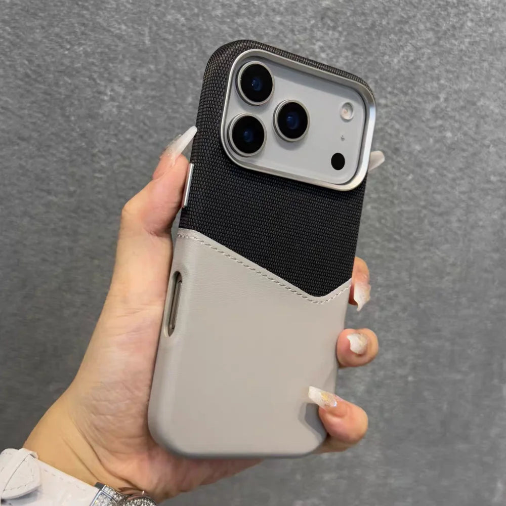 Étui Téléphone iPhone avec Poche pour Carte Moderne 8