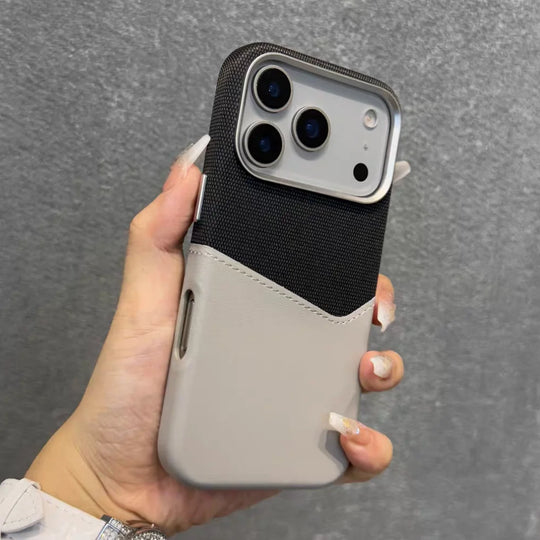 Étui Téléphone iPhone avec Poche pour Carte Moderne 8