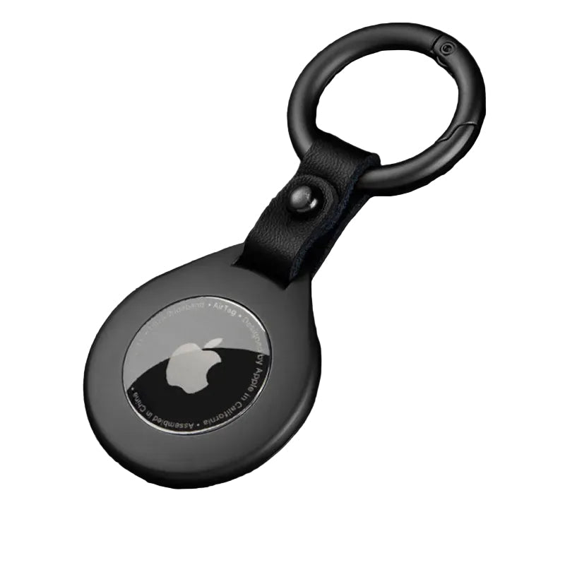 Étui de Protection pour Apple Airtags en Cuir et Métal 0