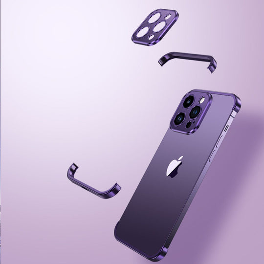 Étui de Téléphone Ultra-Minimaliste Métal Chic et Protecteur 3