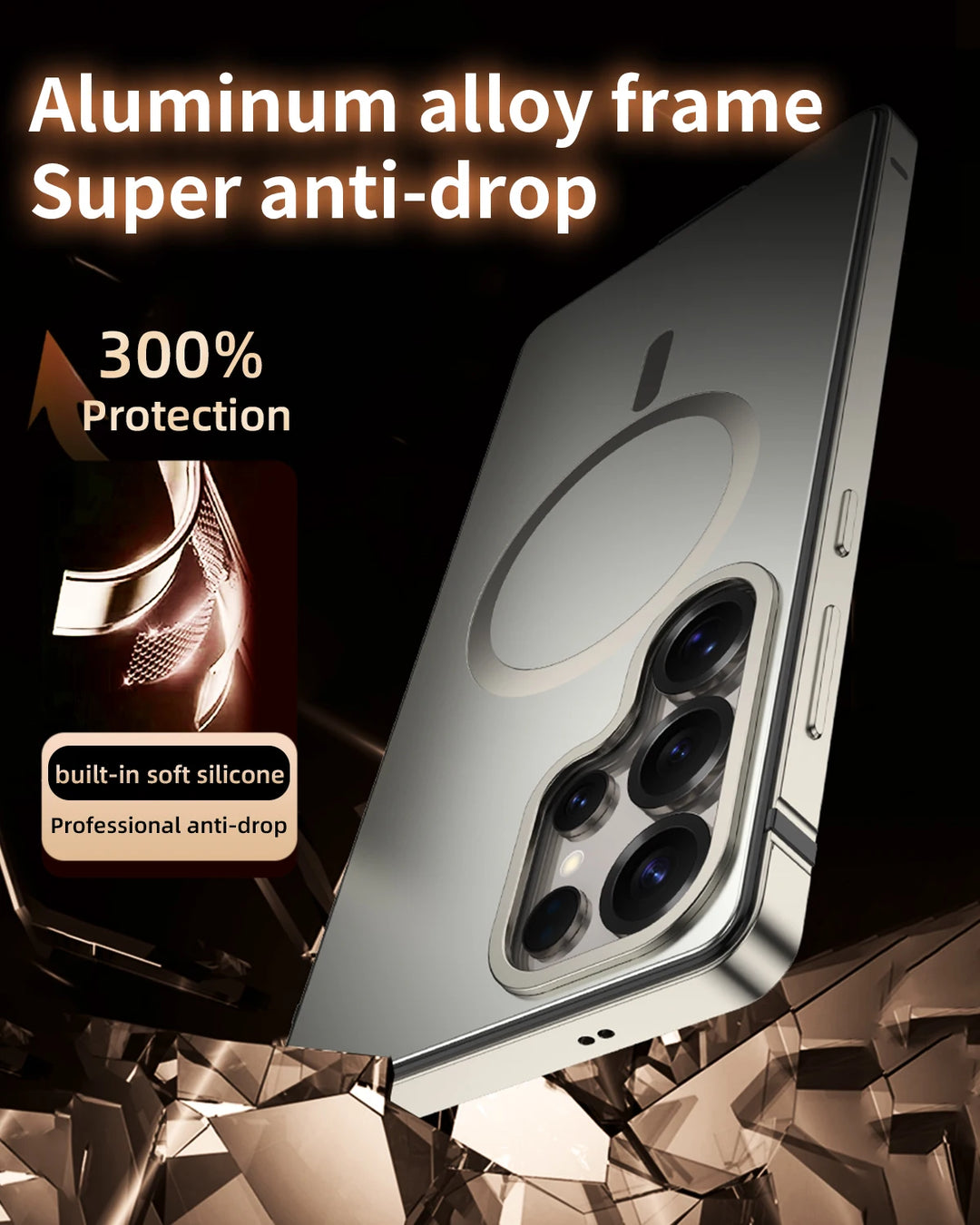Étui de Téléphone pour Samsung Galaxy S25 Ultra en Métal 1