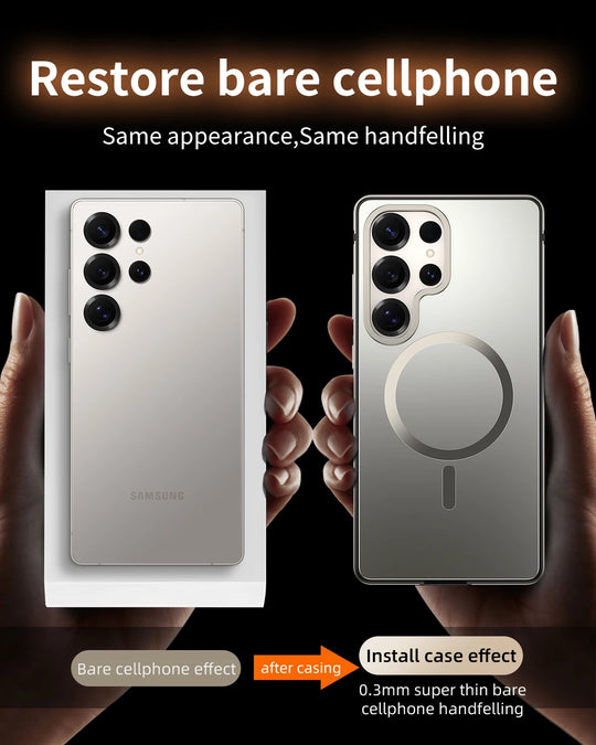 Étui de Téléphone pour Samsung Galaxy S25 Ultra en Métal 2