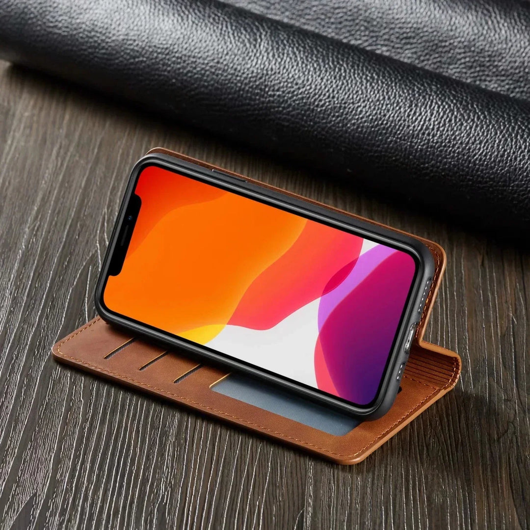 Étui iPhone en Cuir Magnétique 3