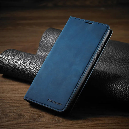 Étui iPhone en Cuir Magnétique 4