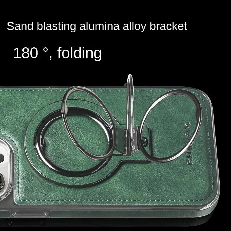 Étui pour iPhone avec support annulaire pliable 3