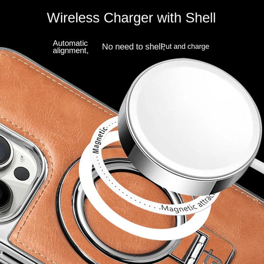 Étui pour iPhone avec support annulaire pliable 5