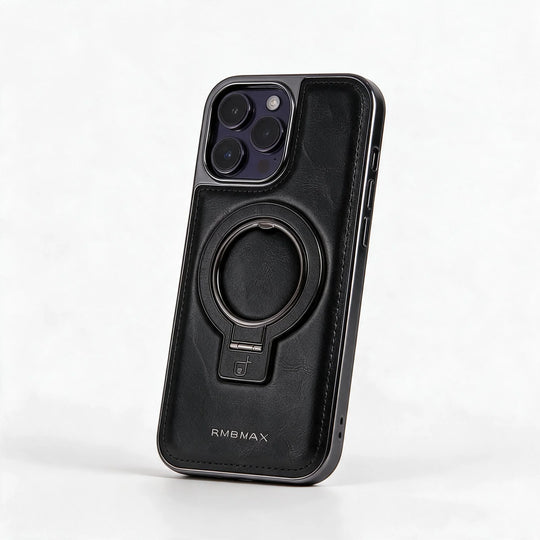 Étui pour iPhone avec support annulaire pliable 6