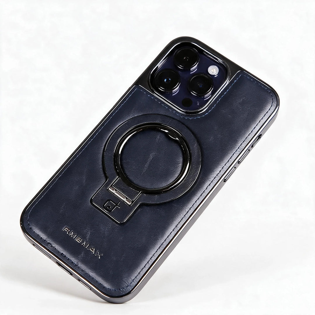 Étui pour iPhone avec support annulaire pliable 7