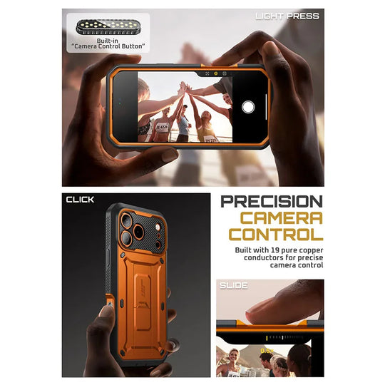 Étui pour téléphone iPhone 17 Pro Max avec Support Intégré et Protection Robuste 3