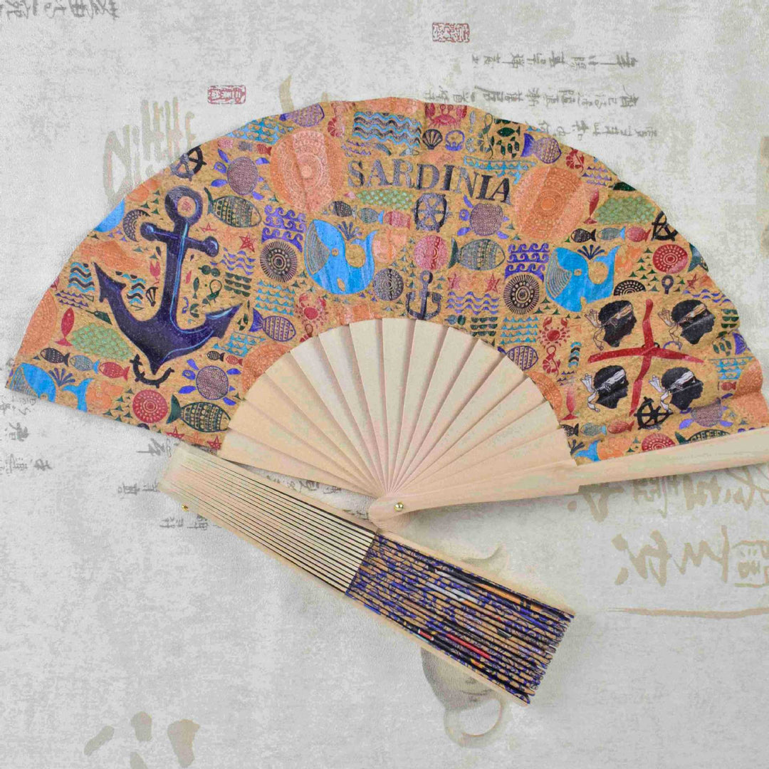 Éventail Artistique Unisexe Portable avec Motifs Culturels Portugais 4