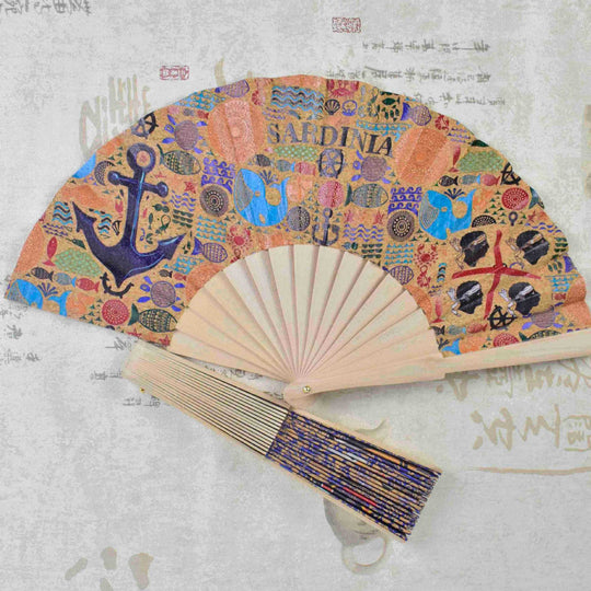 Éventail Artistique Unisexe Portable avec Motifs Culturels Portugais 4