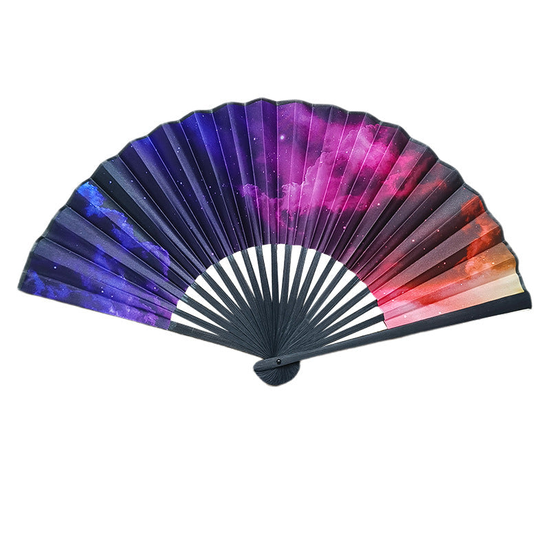 Éventail Femme Artisanal Coloré Design Naturel 8
