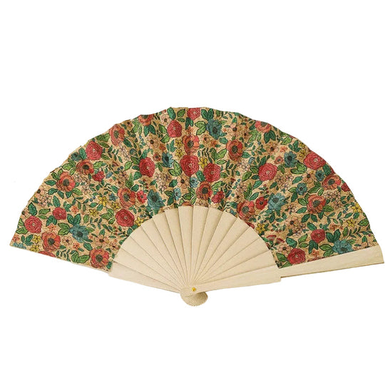 Éventail Femme à Motifs Floraux Fait Main 0