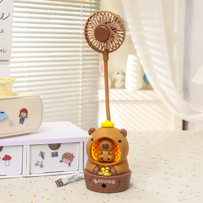 Éventail Portable pour Femmes Design Ours Amusant 0