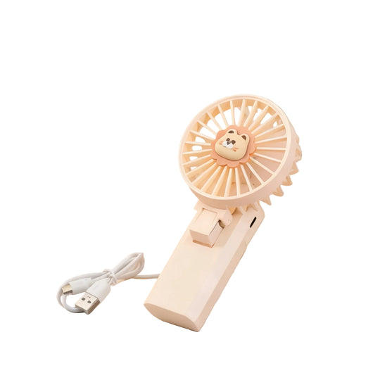 Éventail Portable pour Femmes Motif Lion Design Créatif 0