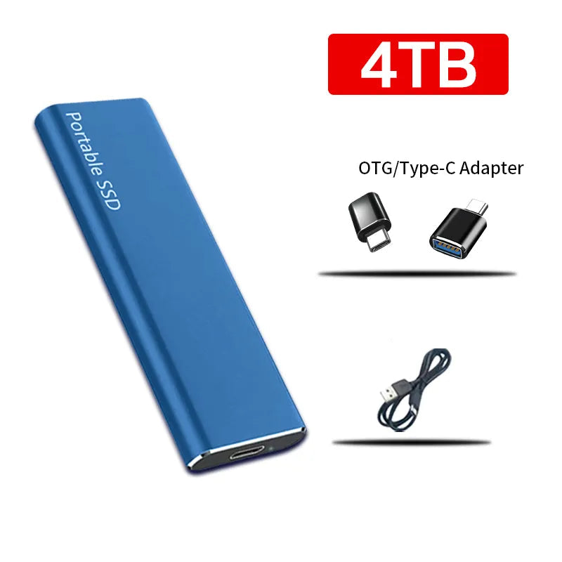 Disque Dur Externe 4 To USB-C Stockage de Données Portable