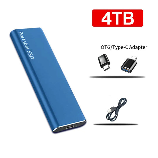 Disque Dur Externe 4 To USB-C Stockage de Données Portable