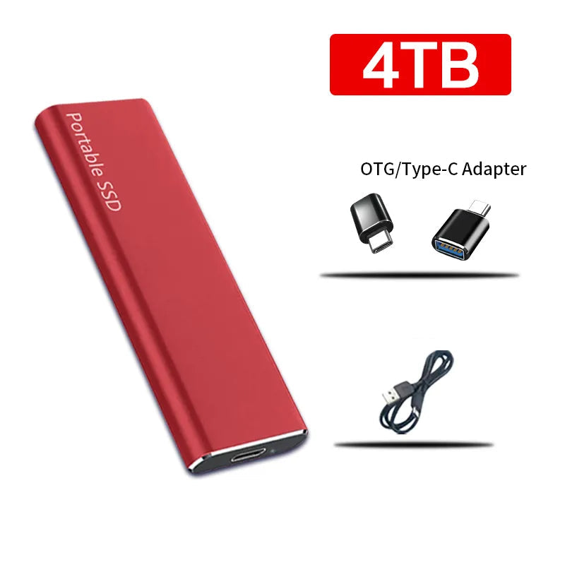 Disque Dur Externe 4 To USB-C Stockage de Données Portable