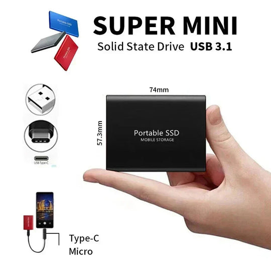 SSD externe 128 To Compact et Rapide