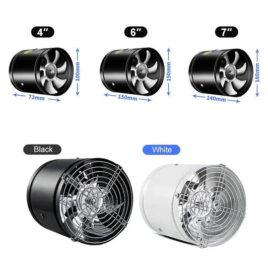 Extracteur D'Air Silencieux Ventilateur pour Cuisine et Espaces de Vie 8