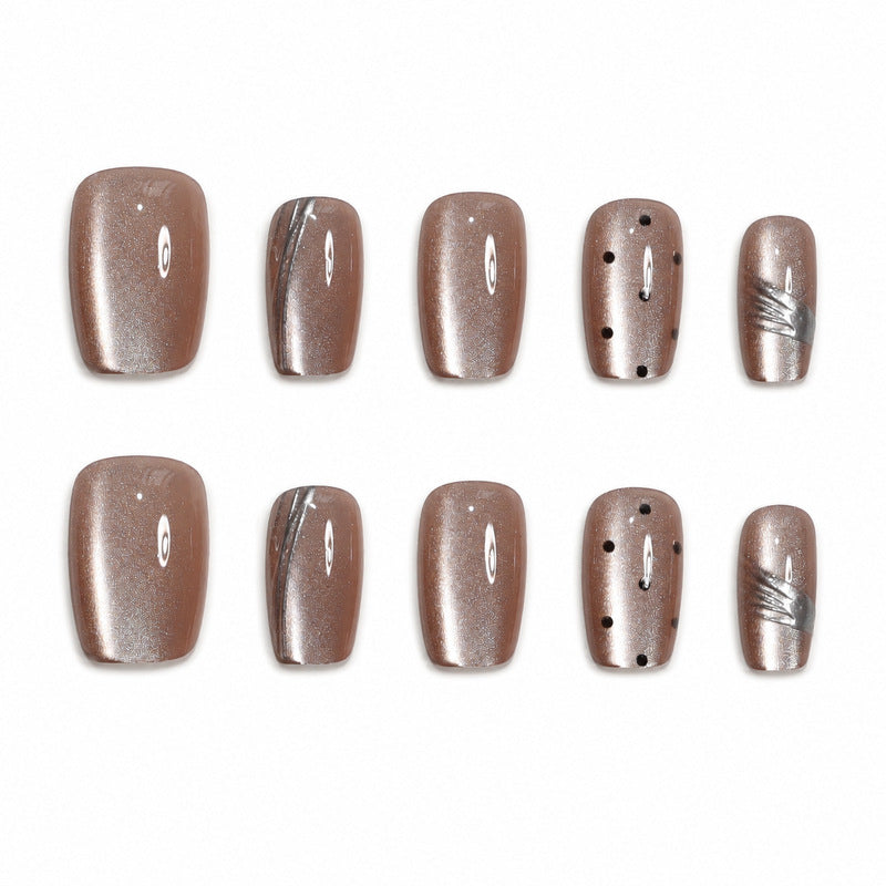 Faux Ongles Prédéfinis pour Femme Style Nail Art 4