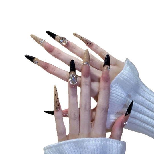 Faux Ongles Stilettos Glamour pour Femme 4