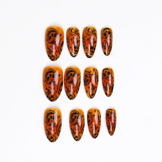Faux Ongles à Coller Thème Halloween pour Femmes 1