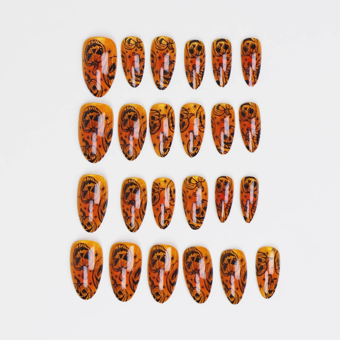 Faux Ongles à Coller Thème Halloween pour Femmes 2