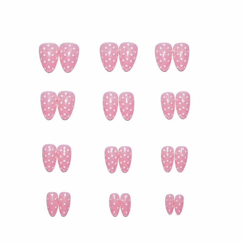 Faux Ongles à Pois pour Femme Style Moderne 3
