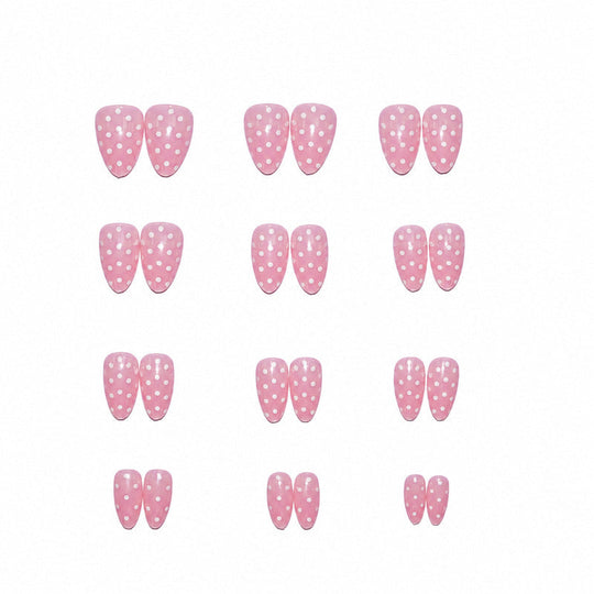 Faux Ongles à Pois pour Femme Style Moderne 3