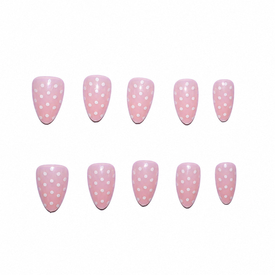 Faux Ongles à Pois pour Femme Style Moderne 4