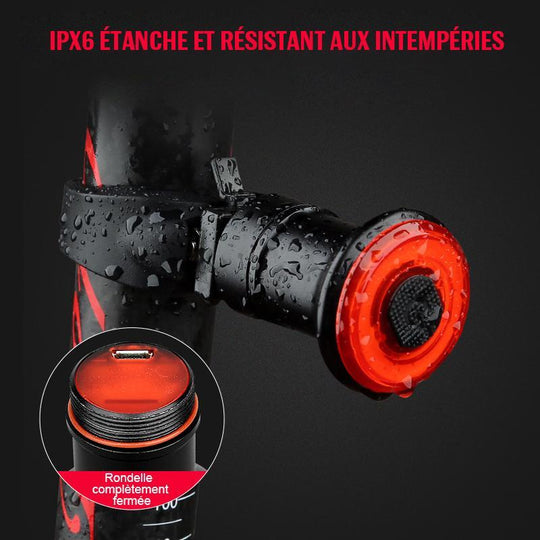 Feu Arrière de Vélo Intelligent avec Capteur d'Accélération 4