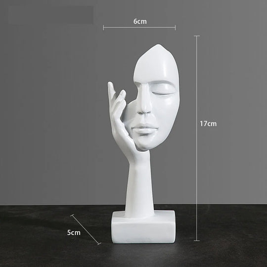 Figurine Abstraite en Résine pour Décoration Intérieure 12