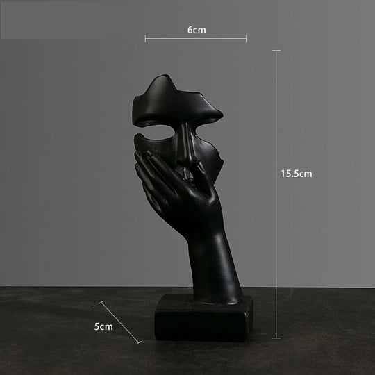 Figurine Abstraite en Résine pour Décoration Intérieure 14