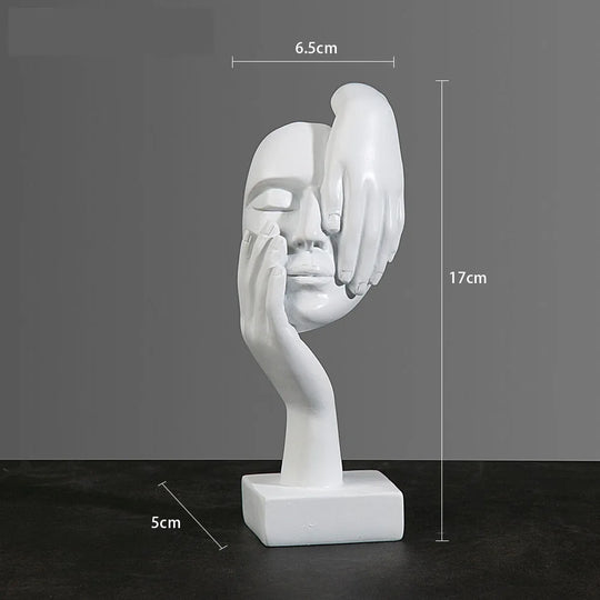 Figurine Abstraite en Résine pour Décoration Intérieure 16