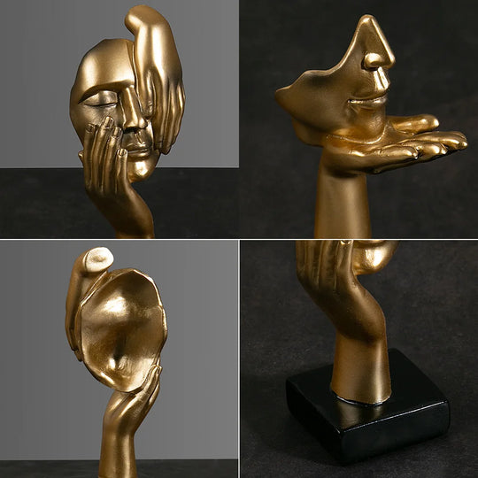 Figurine Abstraite en Résine pour Décoration Intérieure 2