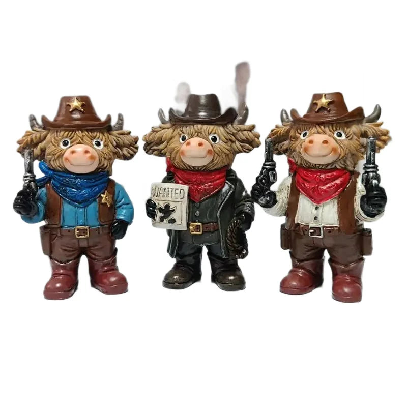 Figurine Cowboy Décorative Originale pour Intérieur 4