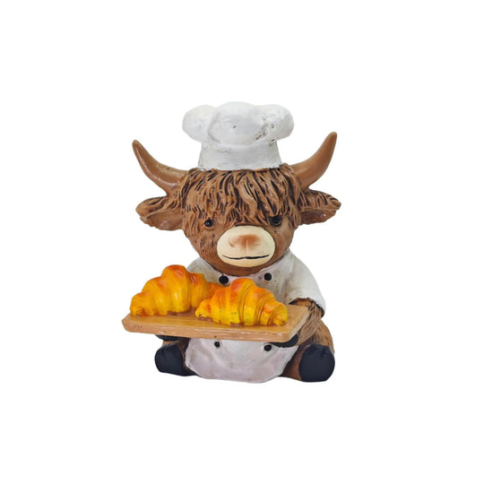 Figurine Décorative Femme Vache des Highlands Chef 5