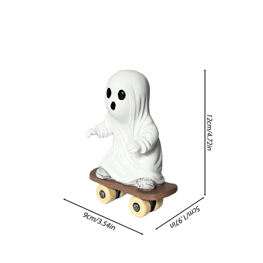 Figurine Fantôme Skateboard Décorative Originale 0