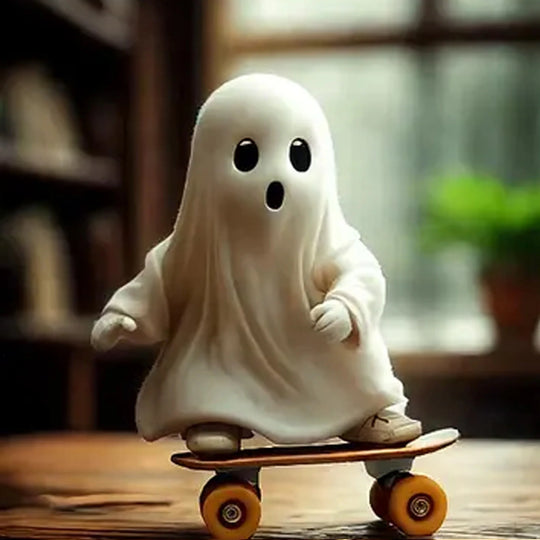 Figurine Fantôme Skateboard Décorative Originale 4