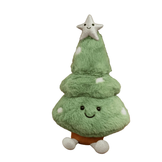 Figurine Noël D'Arbre En Peluche Charmante Pour Décorations Festives 0