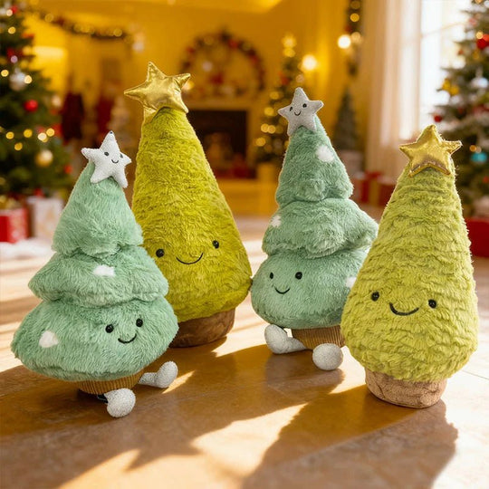 Figurine Noël D'Arbre En Peluche Charmante Pour Décorations Festives 6