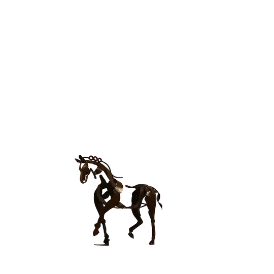 Figurine de Cheval Artisanale en Métal 0