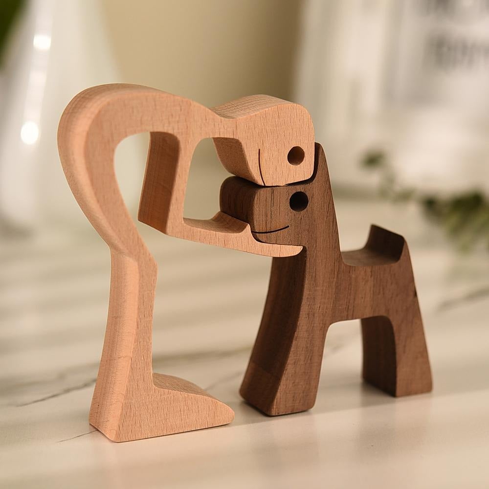 Figurine de Chien Sculptée à la Main Intemporelle 1