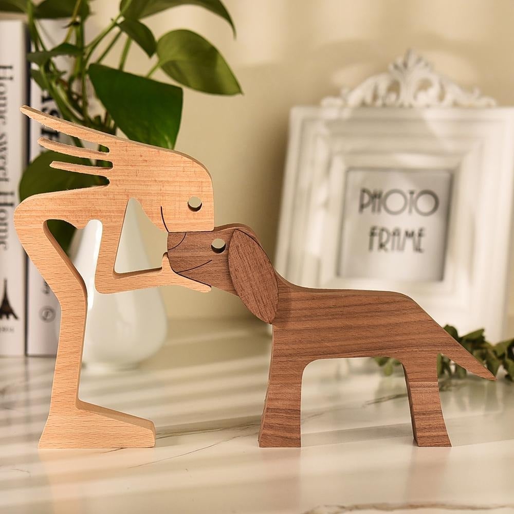 Figurine de Chien Sculptée à la Main Intemporelle 2