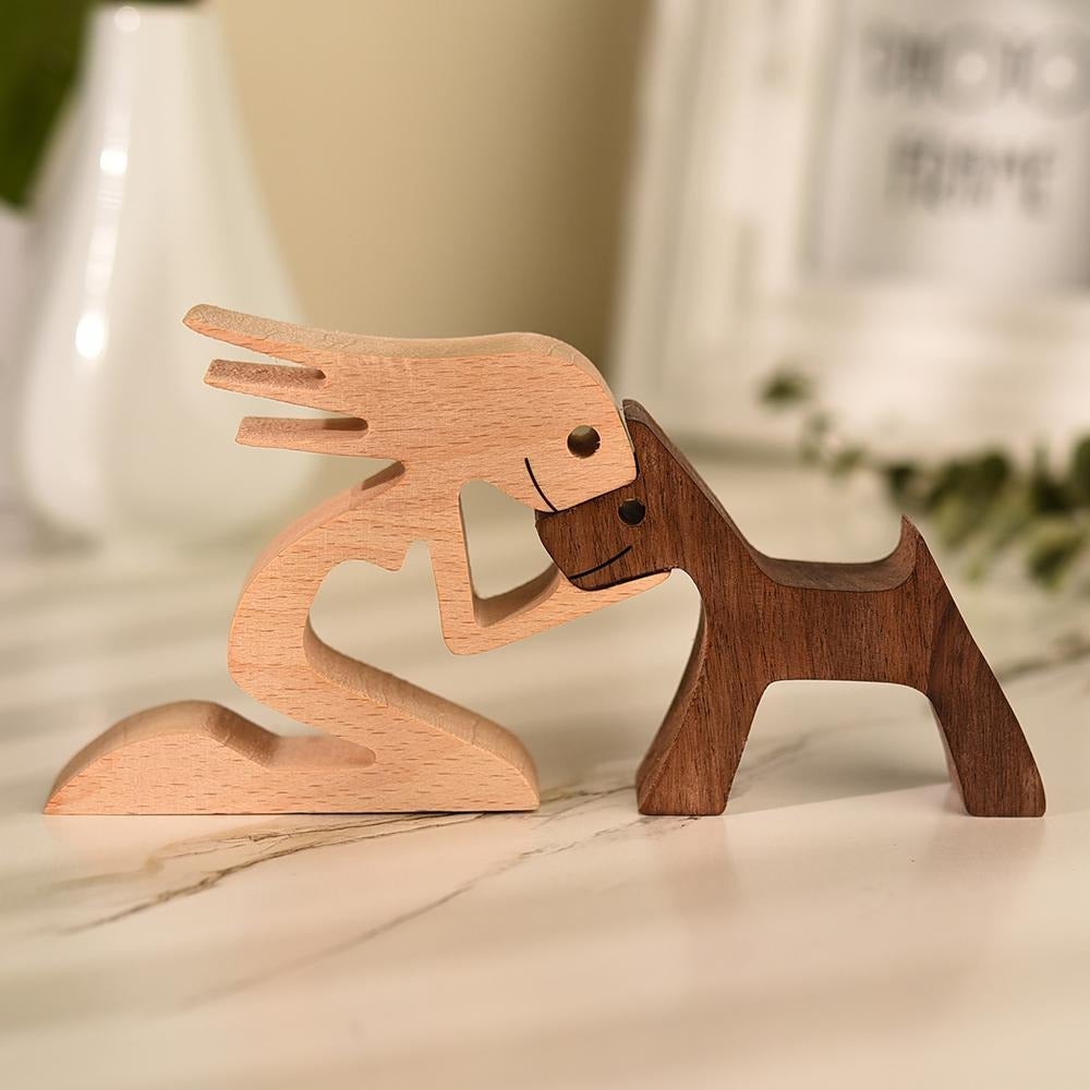 Figurine de Chien Sculptée à la Main Intemporelle 4