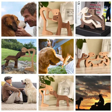Figurine de Chien Sculptée à la Main Intemporelle 5