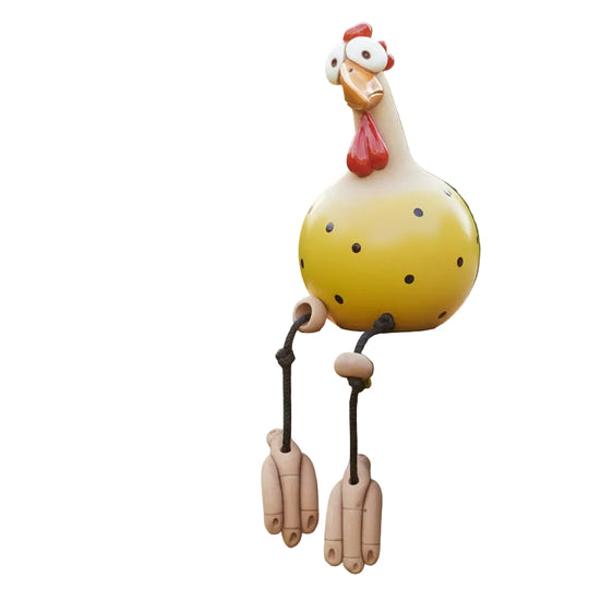 Figurine de Jardin Animée Poulet Mobile 0
