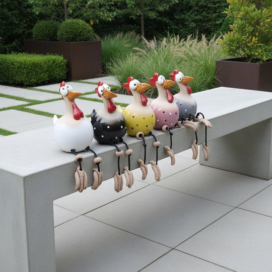 Figurine de Jardin Animée Poulet Mobile 1