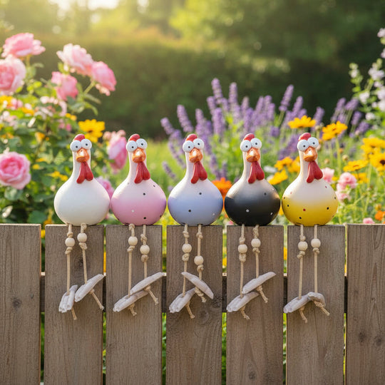 Figurine de Jardin Animée Poulet Mobile 2